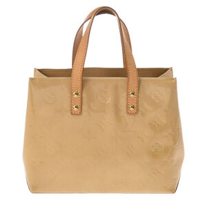 Louis Vuitton Vernis Reed Beige Tan Monogram Handbag